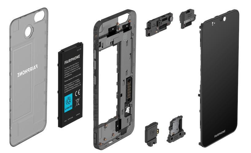 décomposition des modules d'un fairphone